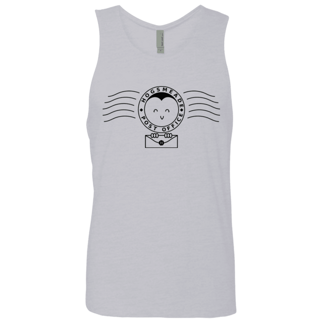 T-Shirts Heather Grey / S Cute Hogsmeade Post Office Stamp Men's Premium Tank Top