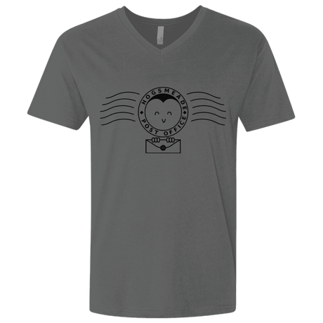 T-Shirts Heavy Metal / X-Small Cute Hogsmeade Post Office Stamp Men's Premium V-Neck