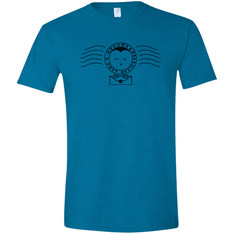 T-Shirts Antique Sapphire / S Cute Hogsmeade Post Office Stamp Men's Semi-Fitted Softstyle