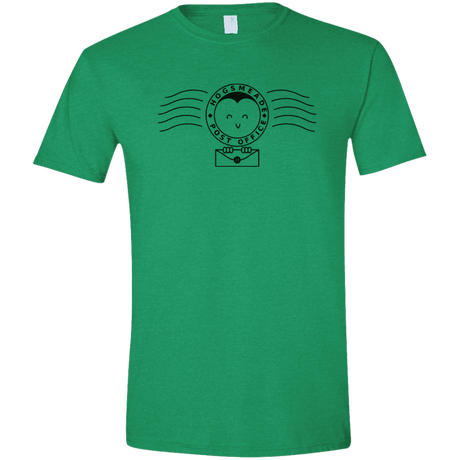 T-Shirts Heather Irish Green / S Cute Hogsmeade Post Office Stamp Men's Semi-Fitted Softstyle