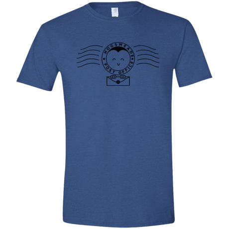T-Shirts Heather Royal / X-Small Cute Hogsmeade Post Office Stamp Men's Semi-Fitted Softstyle