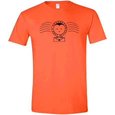 T-Shirts Orange / S Cute Hogsmeade Post Office Stamp Men's Semi-Fitted Softstyle