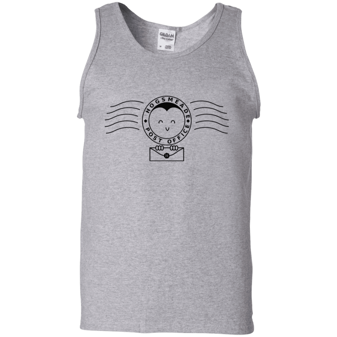 T-Shirts Sport Grey / S Cute Hogsmeade Post Office Stamp Men's Tank Top