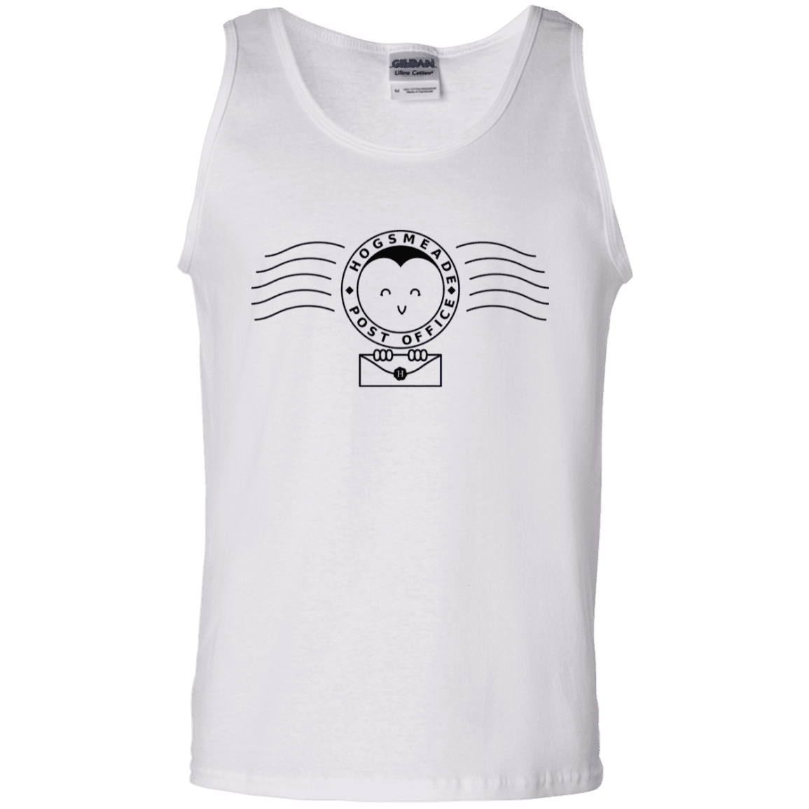T-Shirts White / S Cute Hogsmeade Post Office Stamp Men's Tank Top
