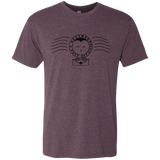T-Shirts Vintage Purple / S Cute Hogsmeade Post Office Stamp Men's Triblend T-Shirt