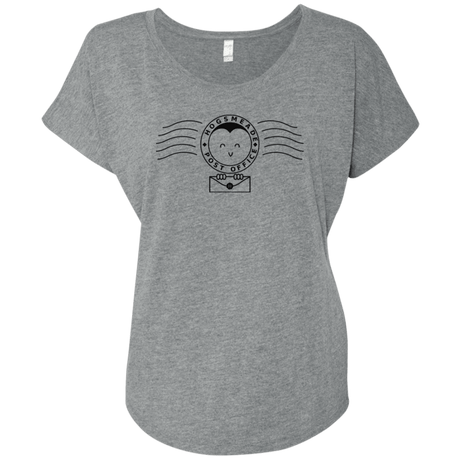 T-Shirts Premium Heather / X-Small Cute Hogsmeade Post Office Stamp Triblend Dolman Sleeve