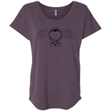 T-Shirts Vintage Purple / X-Small Cute Hogsmeade Post Office Stamp Triblend Dolman Sleeve