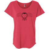 T-Shirts Vintage Red / X-Small Cute Hogsmeade Post Office Stamp Triblend Dolman Sleeve