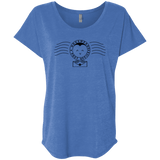 T-Shirts Vintage Royal / X-Small Cute Hogsmeade Post Office Stamp Triblend Dolman Sleeve