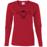 T-Shirts Red / S Cute Hogsmeade Post Office Stamp Women's Long Sleeve T-Shirt
