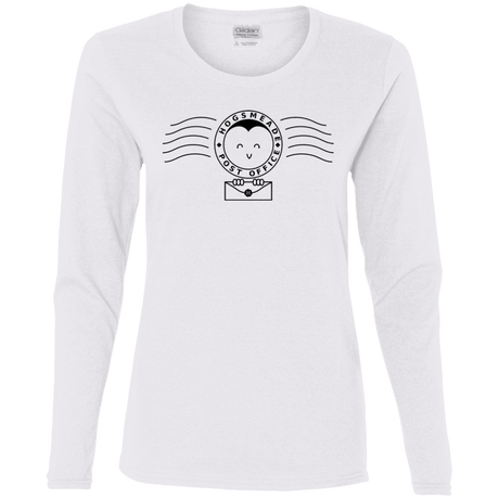 T-Shirts White / S Cute Hogsmeade Post Office Stamp Women's Long Sleeve T-Shirt