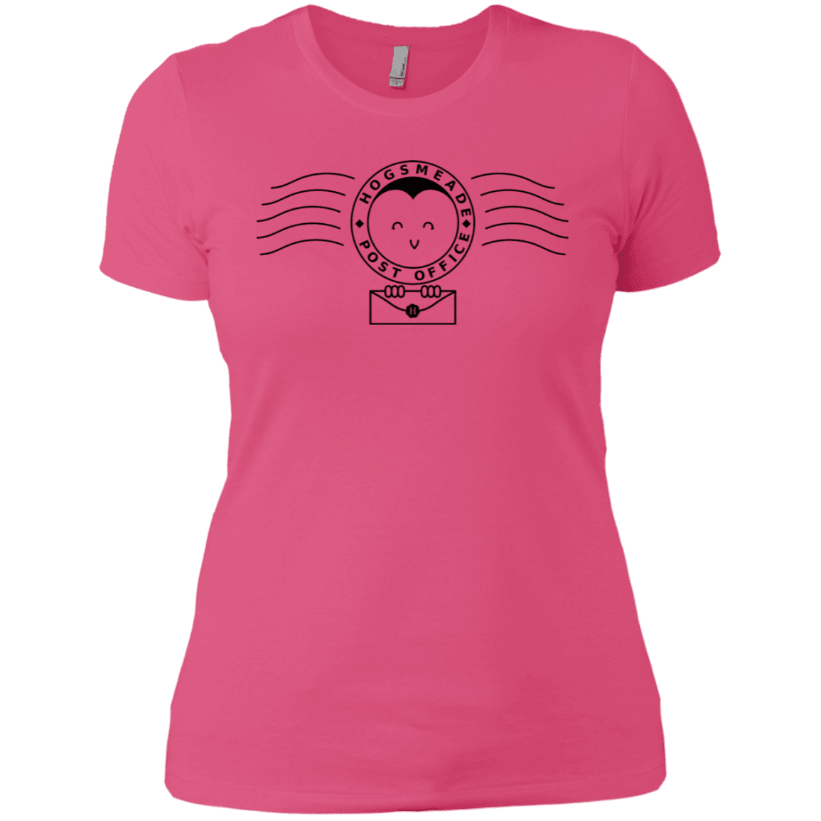 T-Shirts Hot Pink / X-Small Cute Hogsmeade Post Office Stamp Women's Premium T-Shirt