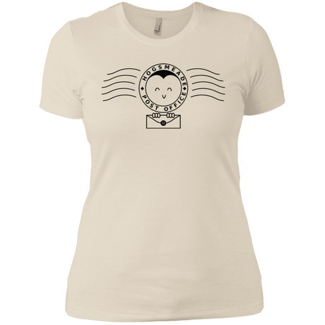 T-Shirts Ivory/ / X-Small Cute Hogsmeade Post Office Stamp Women's Premium T-Shirt