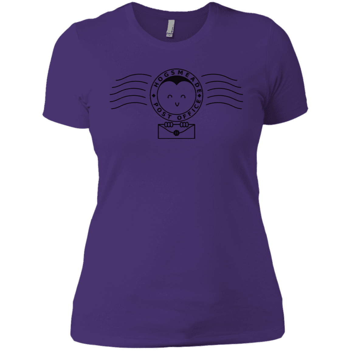 T-Shirts Purple Rush/ / X-Small Cute Hogsmeade Post Office Stamp Women's Premium T-Shirt