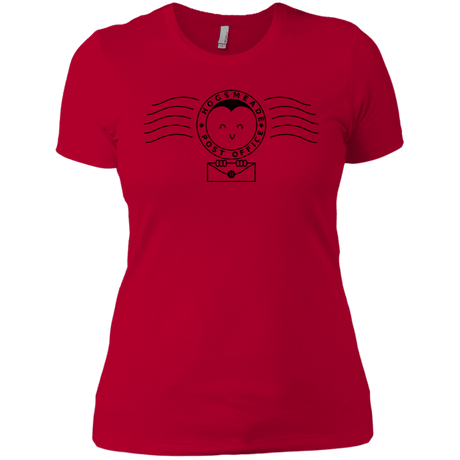 T-Shirts Red / X-Small Cute Hogsmeade Post Office Stamp Women's Premium T-Shirt
