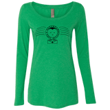 T-Shirts Envy / S Cute Hogsmeade Post Office Stamp Women's Triblend Long Sleeve Shirt