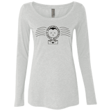 T-Shirts Heather White / S Cute Hogsmeade Post Office Stamp Women's Triblend Long Sleeve Shirt