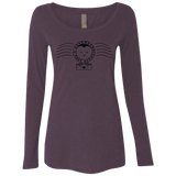 T-Shirts Vintage Purple / S Cute Hogsmeade Post Office Stamp Women's Triblend Long Sleeve Shirt