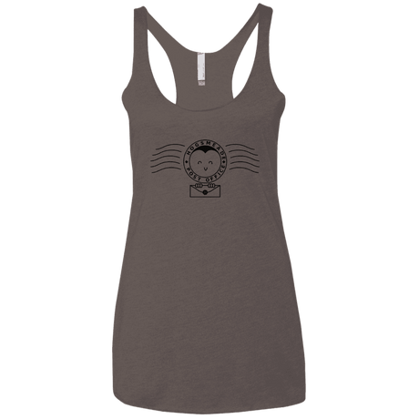 T-Shirts Macchiato / X-Small Cute Hogsmeade Post Office Stamp Women's Triblend Racerback Tank