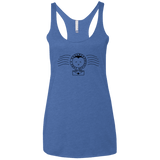 T-Shirts Vintage Royal / X-Small Cute Hogsmeade Post Office Stamp Women's Triblend Racerback Tank