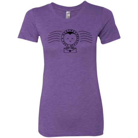 T-Shirts Purple Rush / S Cute Hogsmeade Post Office Stamp Women's Triblend T-Shirt