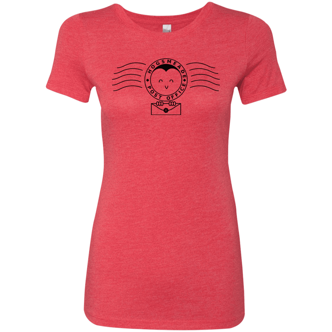 T-Shirts Vintage Red / S Cute Hogsmeade Post Office Stamp Women's Triblend T-Shirt
