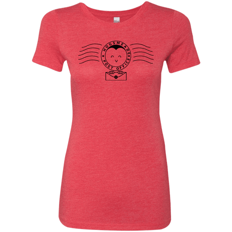 T-Shirts Vintage Red / S Cute Hogsmeade Post Office Stamp Women's Triblend T-Shirt