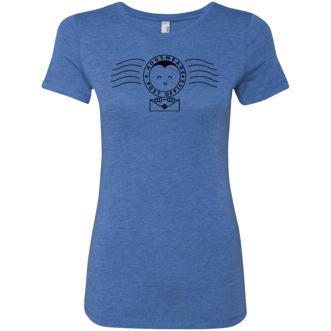 T-Shirts Vintage Royal / S Cute Hogsmeade Post Office Stamp Women's Triblend T-Shirt