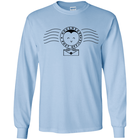 T-Shirts Light Blue / YS Cute Hogsmeade Post Office Stamp Youth Long Sleeve T-Shirt