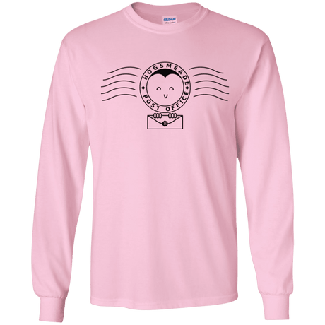 T-Shirts Light Pink / YS Cute Hogsmeade Post Office Stamp Youth Long Sleeve T-Shirt