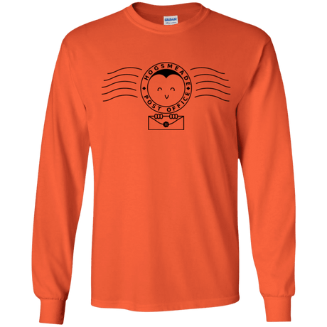 T-Shirts Orange / YS Cute Hogsmeade Post Office Stamp Youth Long Sleeve T-Shirt