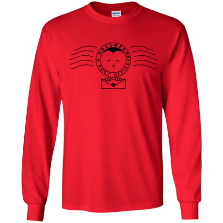 T-Shirts Red / YS Cute Hogsmeade Post Office Stamp Youth Long Sleeve T-Shirt