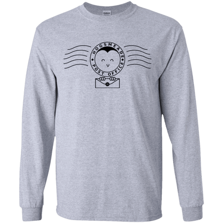 T-Shirts Sport Grey / YS Cute Hogsmeade Post Office Stamp Youth Long Sleeve T-Shirt