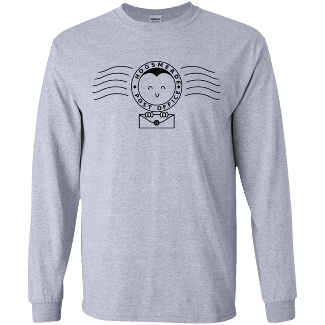 T-Shirts Sport Grey / YS Cute Hogsmeade Post Office Stamp Youth Long Sleeve T-Shirt