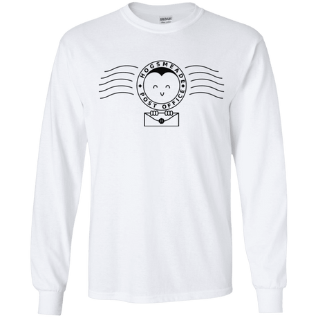 T-Shirts White / YS Cute Hogsmeade Post Office Stamp Youth Long Sleeve T-Shirt