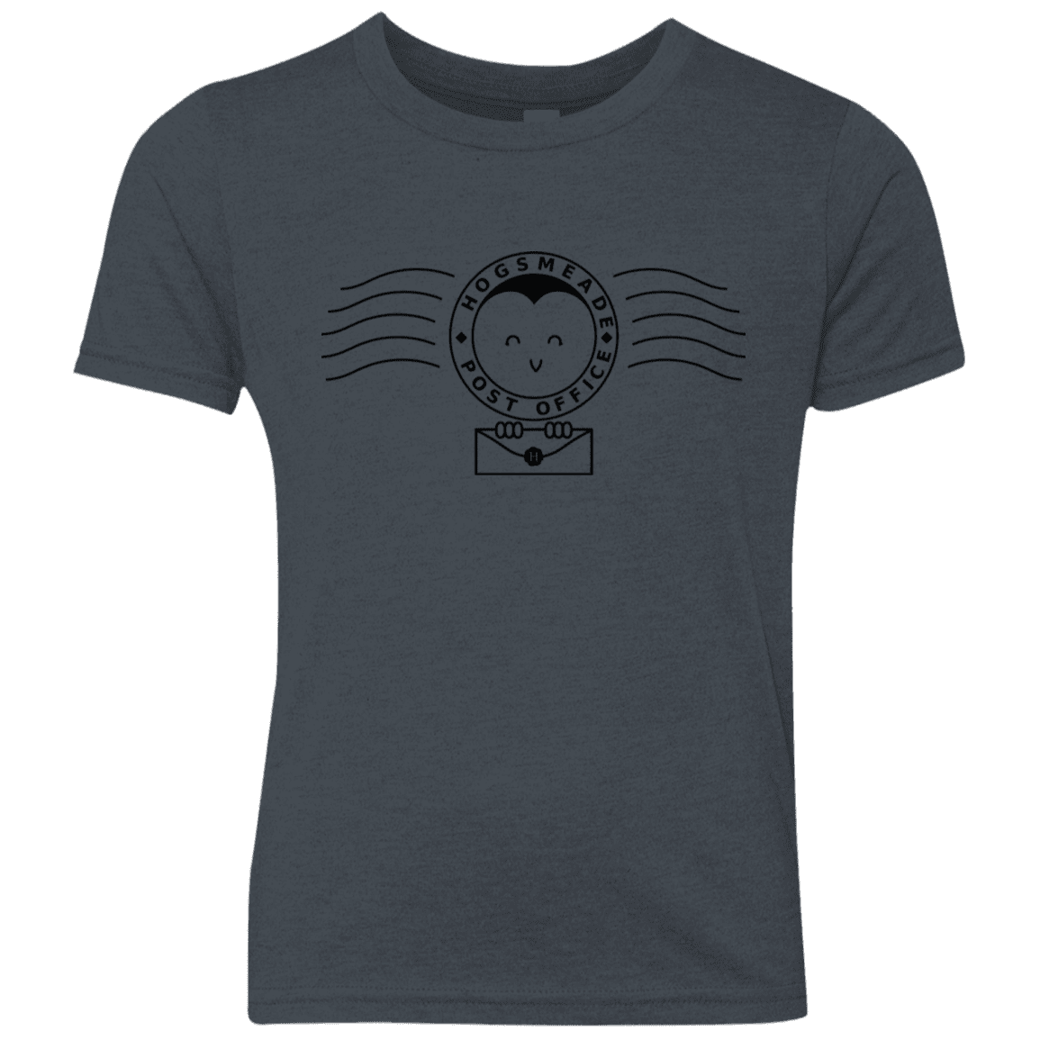 T-Shirts Vintage Navy / YXS Cute Hogsmeade Post Office Stamp Youth Triblend T-Shirt