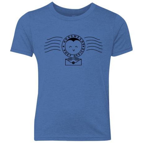 T-Shirts Vintage Royal / YXS Cute Hogsmeade Post Office Stamp Youth Triblend T-Shirt