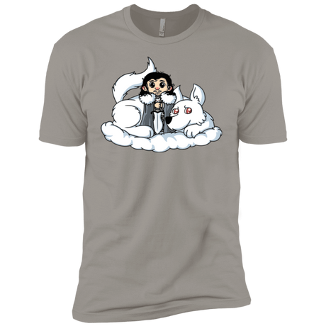 T-Shirts Light Grey / YXS Cute Jon Snow and  Ghost Boys Premium T-Shirt
