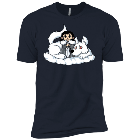 T-Shirts Midnight Navy / YXS Cute Jon Snow and  Ghost Boys Premium T-Shirt