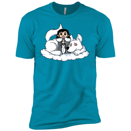 T-Shirts Turquoise / YXS Cute Jon Snow and  Ghost Boys Premium T-Shirt