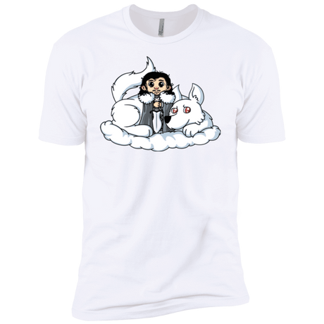 T-Shirts White / YXS Cute Jon Snow and  Ghost Boys Premium T-Shirt