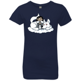 T-Shirts Midnight Navy / YXS Cute Jon Snow and  Ghost Girls Premium T-Shirt