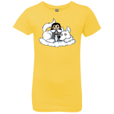 T-Shirts Vibrant Yellow / YXS Cute Jon Snow and  Ghost Girls Premium T-Shirt