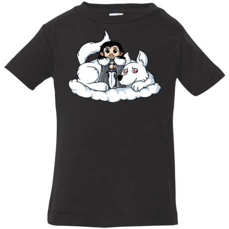 T-Shirts Black / 6 Months Cute Jon Snow and  Ghost Infant PremiumT-Shirt