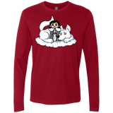 T-Shirts Cardinal / Small Cute Jon Snow and  Ghost Men's Premium Long Sleeve