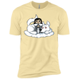 T-Shirts Banana Cream / X-Small Cute Jon Snow and  Ghost Men's Premium T-Shirt