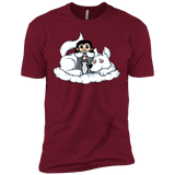 T-Shirts Cardinal / X-Small Cute Jon Snow and  Ghost Men's Premium T-Shirt