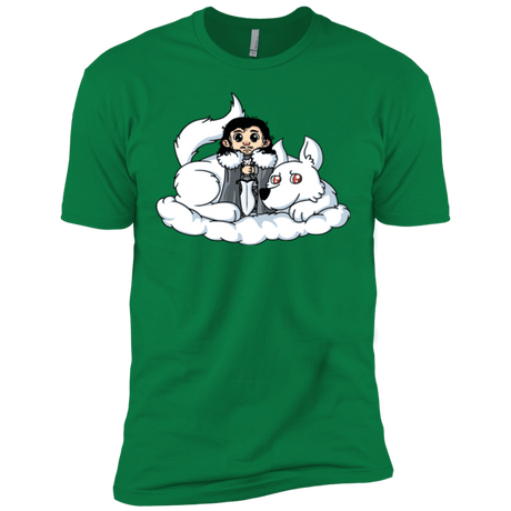 T-Shirts Kelly Green / X-Small Cute Jon Snow and  Ghost Men's Premium T-Shirt