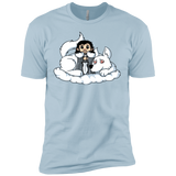 T-Shirts Light Blue / X-Small Cute Jon Snow and  Ghost Men's Premium T-Shirt