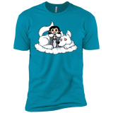 T-Shirts Turquoise / X-Small Cute Jon Snow and  Ghost Men's Premium T-Shirt